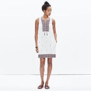 Madewell Embroidered Sun Coast Sleeveless Dress size M